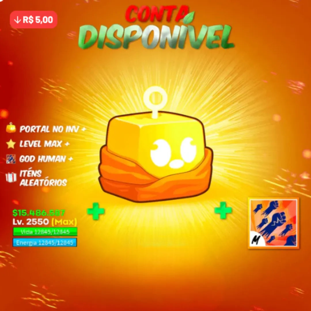 [🍋] - BUDDAH NO INV + LEVEL MAX + GOD HUMAN + GUIA PVP - TUDO GARANTIDO!!! 🤩