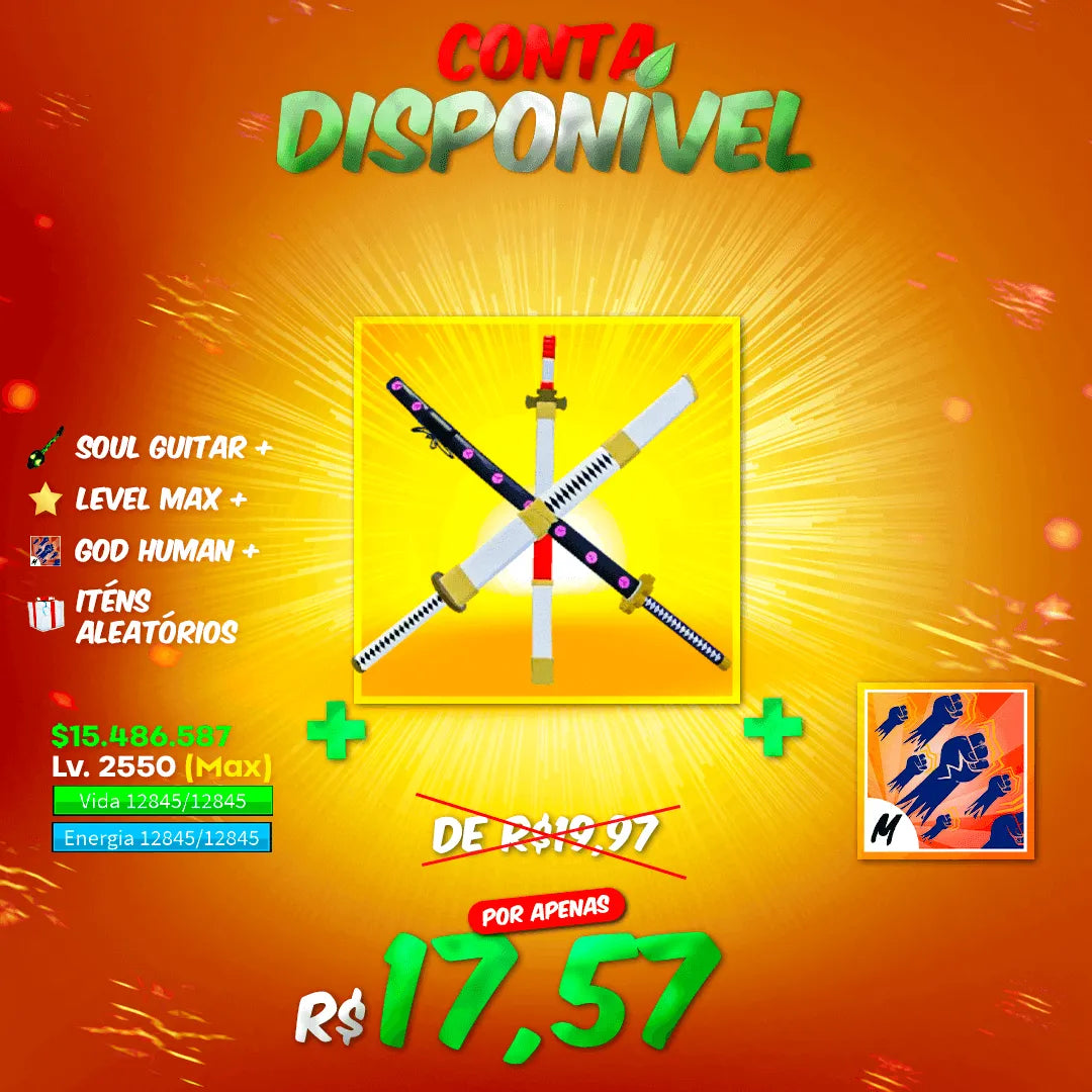 [🗡️] - TTK + SKULL GUITAR + GOD HUMAN + CDK + V4 RANDOM + GUIA EXCLUSIVO - TUDO GARANTIDO!!! 🤩